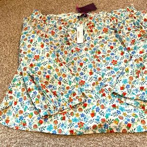 Jcrew off the shoulder floral top